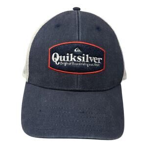 Quiksilver Original Boardriding 1969 Trucker Cap Blue OS Adjustable Mesh Back